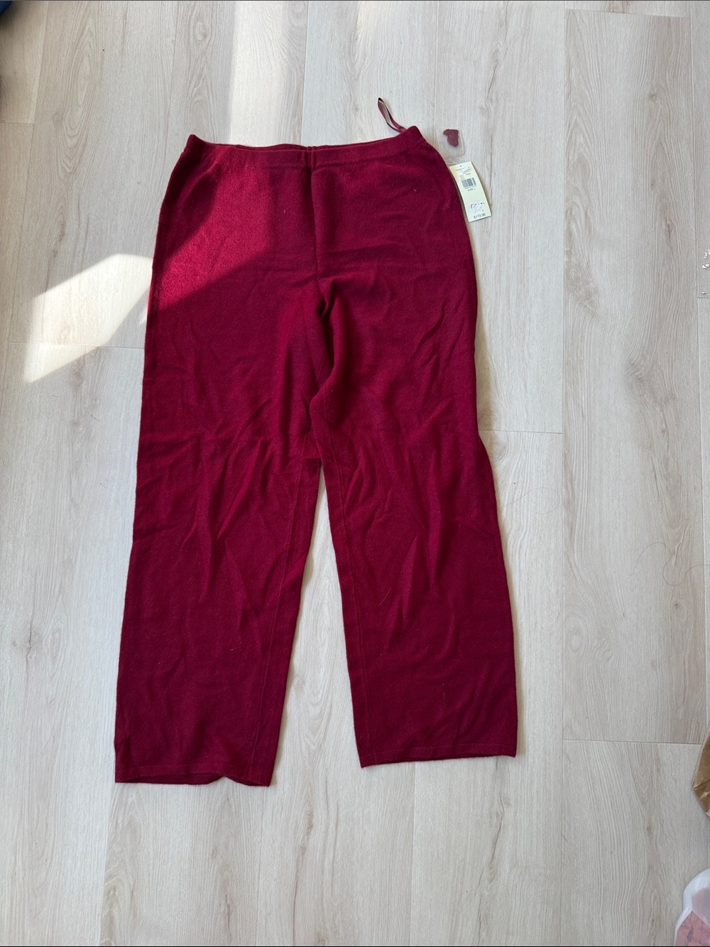 Lord & Taylor Burgundy Cashmere Pants